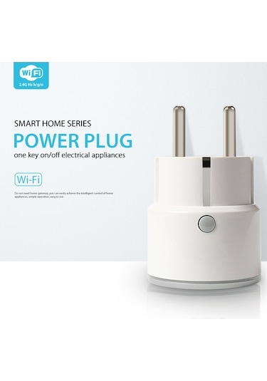 Ulzyvf Akıllı Wi-fi Fişi, Uzaktan Kumanda, Ses Kontrol, Zamanlayıcı, 10a 2000w Beyaz Duvara Monte Priz