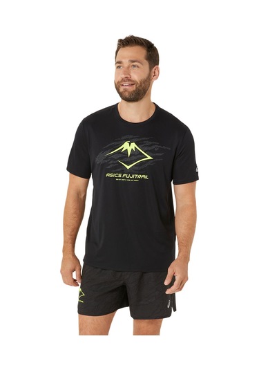 Asics Fujıtraıl Logo Ss Top Erkek Siyah Kısa Kollu Tshirt 2011c981-002 Siyah