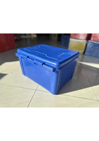 Motosiklet Pizza Servis Çantası Mavi 90 Litre Köşeli Mavi