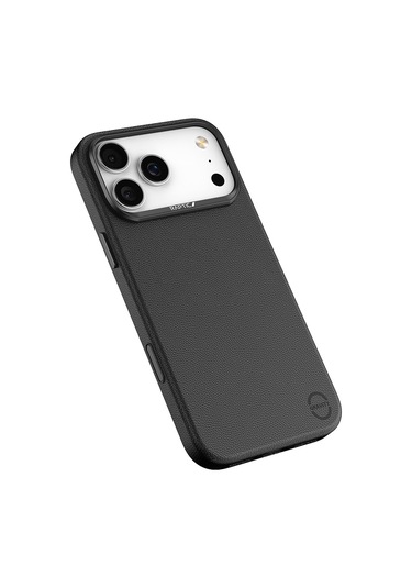 İphone 17 Pro Uyumlu Kılıf M-safe Şarj Özellikli Polimerik Deri Raptic Urban Nano Kapak Siyah