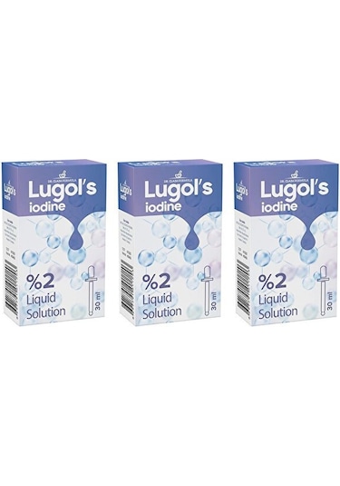 Lugol's Solution Iyot %2 Damla 3 x 30 ML