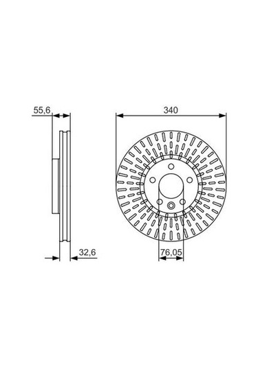 Vw Caravelle T6 2.0Tdı 2015-2019 Bosch Ön Disk 2 Adet N11.4803