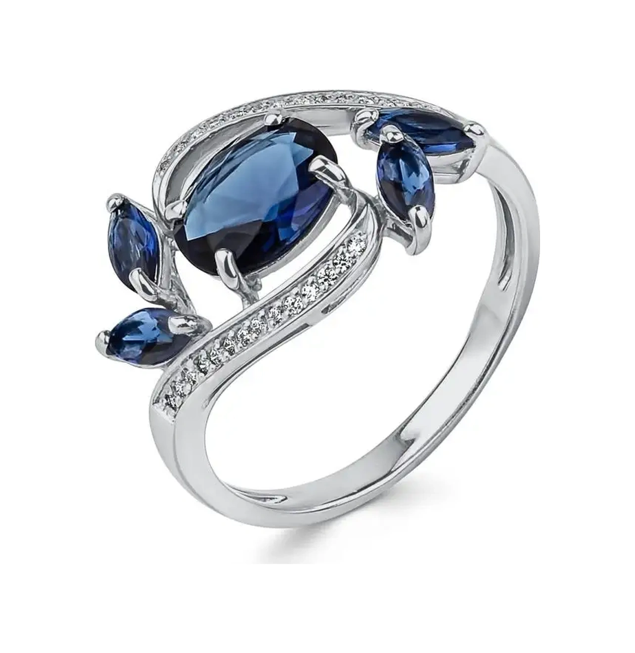 Lapshov Safirli Gümüş Yüzük 50206385 Mavi