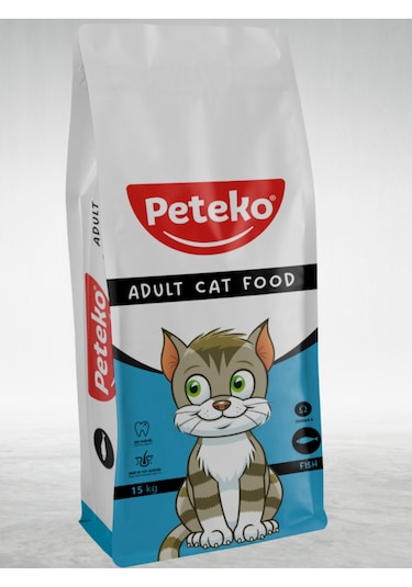 Yetişkin Kedi Kuru Maması Balıklı 15 Kg