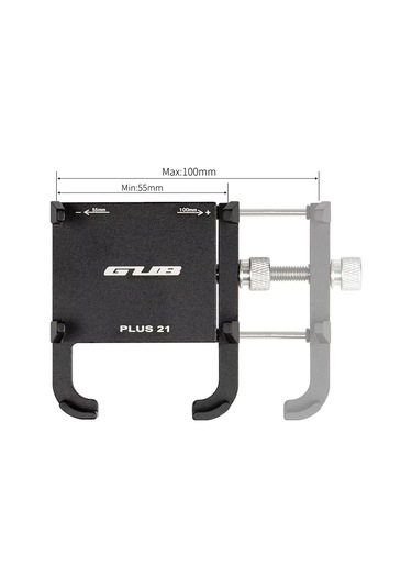 Sones Gub Plus21 Bisiklet Cep Telefonu Tutucu Motosiklet 360 Derece Dönebilen Montaj 22,2-31,8 Mm Boru Çapı İçin Siyah