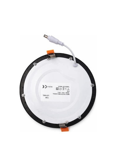 Şahnet 12w Slim Led Panel Spot Sıva Altı Downlight - Siyah Kasa 3000k Sarı Gömme Tavan Lambası