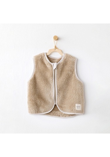 Andywawa Bebek Tinny's Sheeps Peluş Yelek Bej Ac26162 Beige