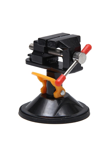 Geeksen Alüminyum Mini Süspansiyon Tırnak 360 Döner Başlı 12-55mm Tutma Aralığı Siyah Ev/atölye Uygulamalı