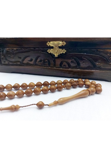 Mehmet Erbabacan Usta İmzalı Beyzi Kesim Doğal Kuka Tesbih 9x10