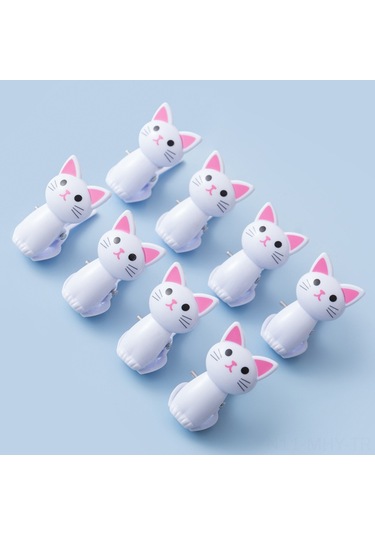 Monyee Mutfak Yemek Torba Kapama Klipsi - Ofis Belgeleri, Notlar, Fotoğraflar İçin Dayanıklı Sabitleyici Beyaz Beyaz