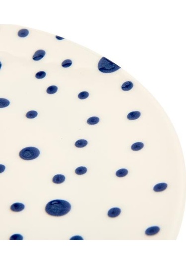 Tulu Porselen Salina Servis Tabağı - Mavi - 25 Cm Mavi