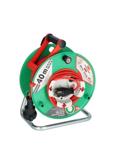 Brennenstuhl Garant G Bretec Serisi Ip44 Lisanslı Cablepilot 38+2 Metre Bahçe Ve Dış Mekan İçin Makaralı Kablo