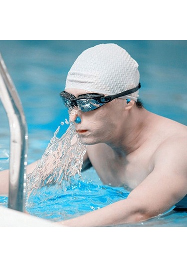 4 Set Burun Klipsi Kulak Tıkacı Beyaz Beyaz