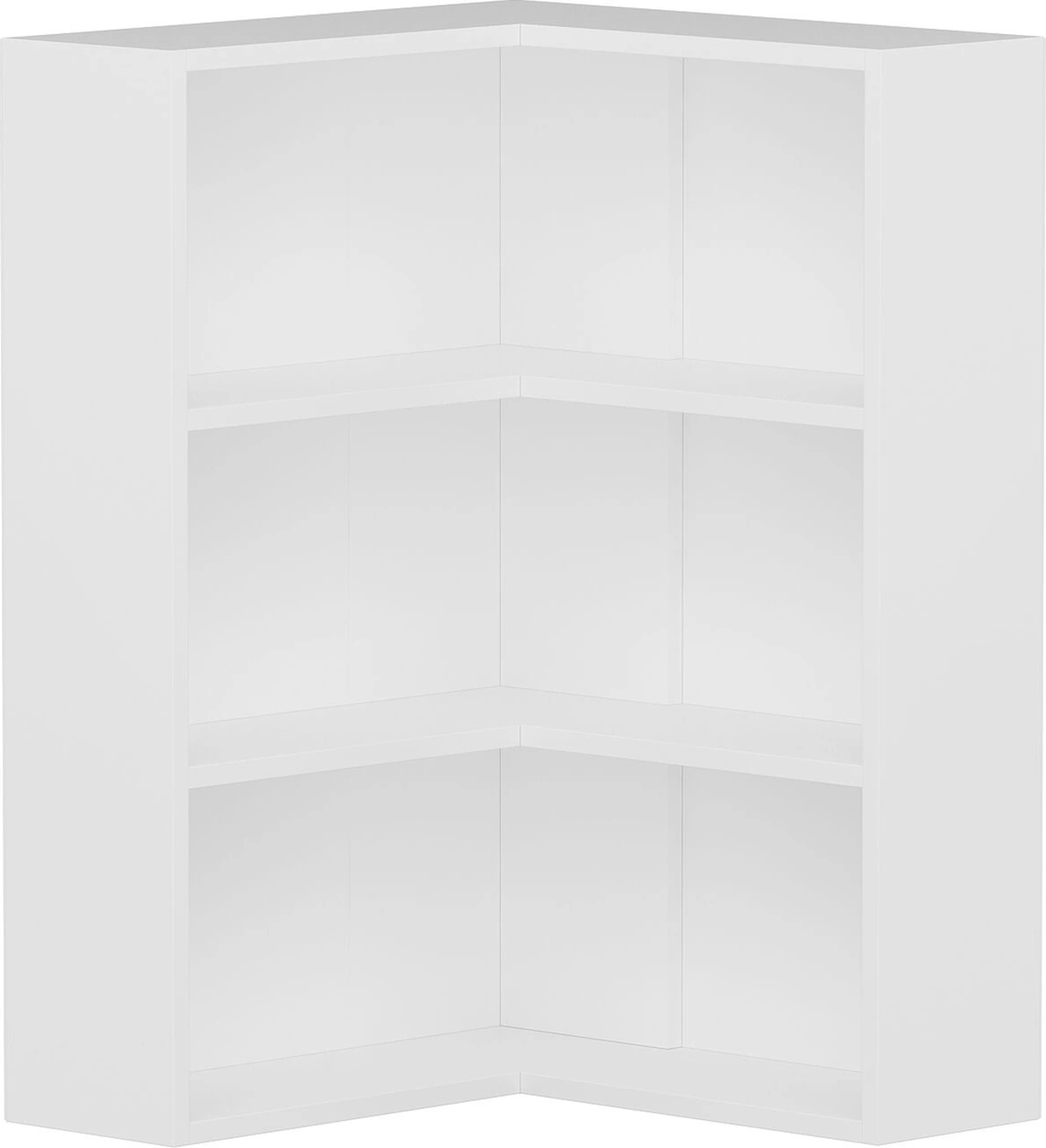 Adel 2 Raflı Köşe Kitaplık - Beyaz Beyaz