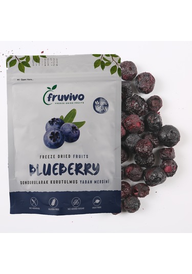 Dondurularak Kurutulmuş Yaban Mersini 20 Gr, %100 Vegan Glutensiz