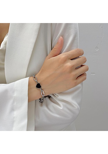 Altın Opk Paslanmaz Çelik Aşk Bileklik Altın