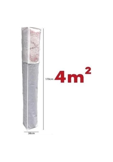 Zmc Bilişim Pencereli Halı Hurcu Toz Geçirmez Sağlam Dayanıklı Hurç Organizer 4m² Çok Renkli