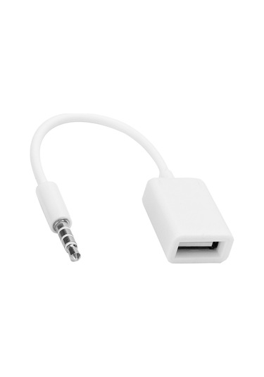 Moveevo Araç Aux Ses Bağlantısı İçin 3.5mm Erkek Jack'ten Usb Dişi Adaptör Kablosu - Oksijensiz Bakır İçerikli, Dayanıklı Ve Su Geçirmez