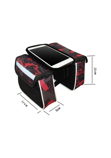 Dancemonkey Bisiklet Sele Çantası - Su Geçirmez Pvc Şeffaf Telefon Korumalı