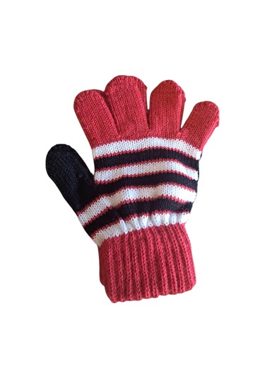 Kız Çocuk Eldiven Kırmızı 4-8 Yaş Kırmızı