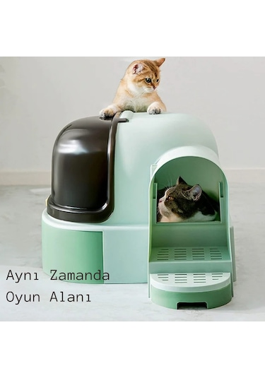 Techtic Star Tüneli Çekmeceli Kedi Tuvaleti + Kürek
