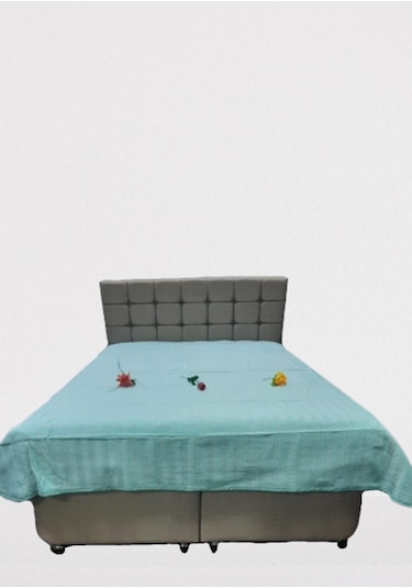 Pike Yazlık Zmrt Yeşil Çift Dolgun Malzeme V Çizgili Desen Pamukl Yeşil