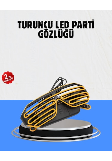 Techmrt Kutlamalara Renk Katan Led Işıklı Parti Gözlüğü