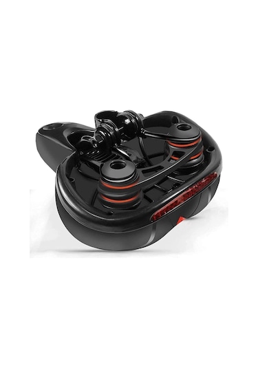 Bisiklet Koltuk Sele Airzone Hava Kanallı Reflektörlü Elastomer Yaylı Soft Doku Selesi Geniş Sele Siyah