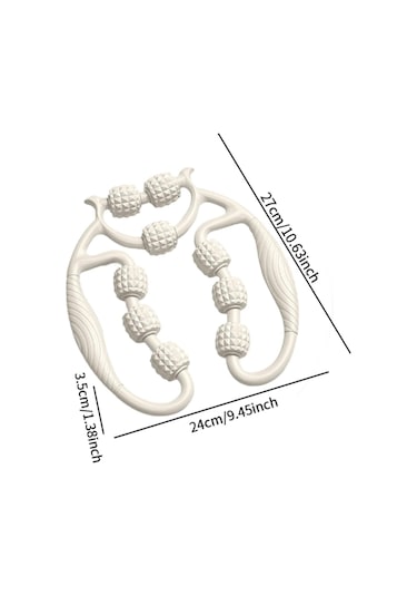 Suntek Bacak Masaj Silindiri 360 Derece Aleti Antrenman Kapalı Beyaz