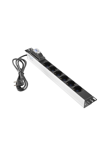 Ods 6'Lı Alüminyum Gövdeli Sigortalı Kabinet Grup Priz ( Pdu)