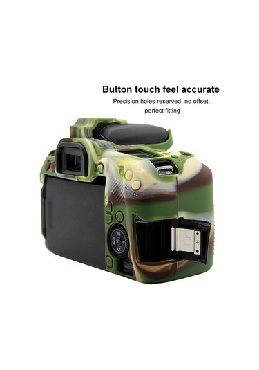 Canon Eos 77d İçin Puluz Yumuşak Silikon Koruyucu Kılıf Kamuflaj Diğer