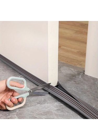 Chuangyinshop Premium Kapı Altı Contası Kahverengi Ses Yalıtımı Su Geçirmez Rüzgar Önleyici Kahverengi