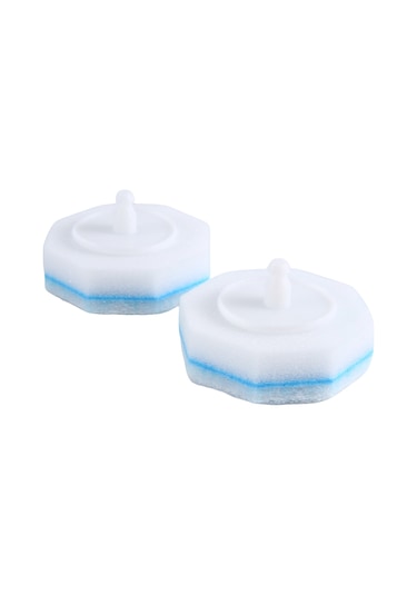 Geliştirilmiş Tuvalet Fırçası Çubuğu Tek Kullanımlık Tuvalet Temizleme Çubuğu Başlığı Beyaz