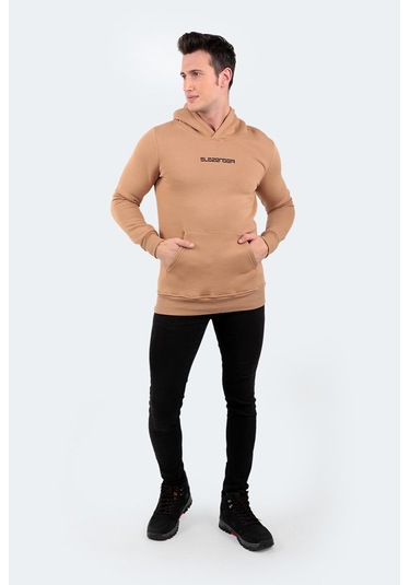 Slazenger BUSTER IN Erkek Sweatshirt Bej