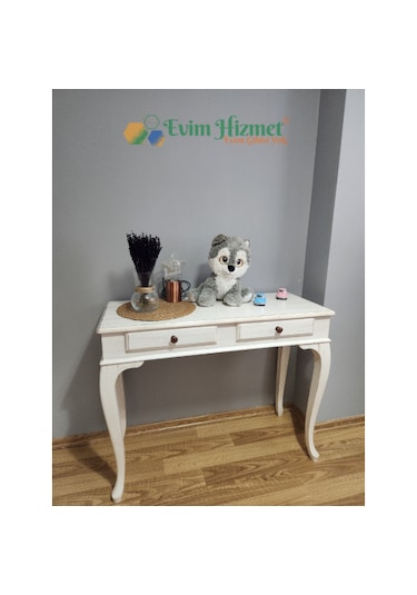Evim Hizmet 120 Cm Beyaz Eskitme Dresuar Beyaz