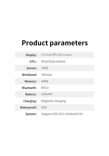Teltree 1.9 İnç Renkli Dokunmatik Ekranlı Akıllı Saat, Bluetooth Arama, Ip67 Su Geçirmez, Çoklu Spor Modu, Android/ios Uyumlu, Siyah Milan Ve Silikon Kordon