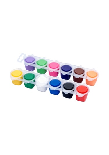 Collex Guaj Boya 12 Renk Karton Kutuda 25 Ml 6228 Çok Renkli