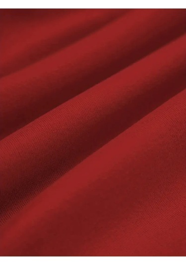 Kışlık Kapüşonlu Sweatshirt, Çocuk Ayıcık Baskılı Kırmızı