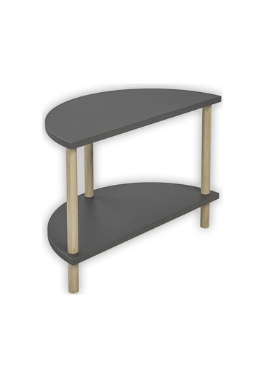 Yarım Daire Orta Sehpa Ahşap Ayaklı Sehpa Iki Raflı Sehpa Dekoratif Sehpa Gazetelikli- Antrasit Antrasit Yarım Daire Orta Sehpa Ahşap Ayaklı Sehpa Iki Raflı Sehpa Dekoratif Sehpa Gazetelikli- Antrasit Antrasit
