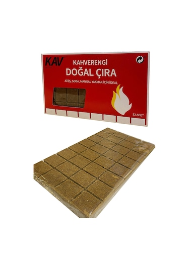 Kav Kahverengi Doğal Çıra 32'li Çok Renkli