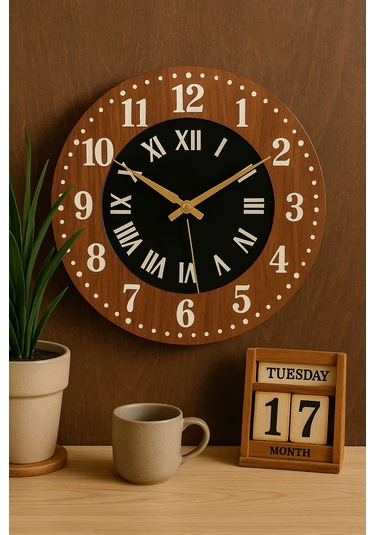 Yeni Tasarım Modern Duvar Saati Şık Ve Kalite Bir Arada No:1005 Siyah