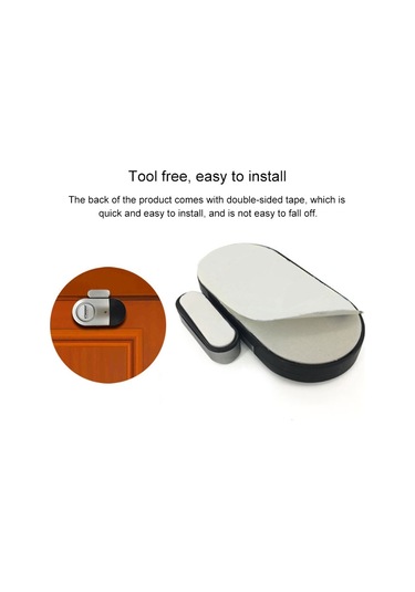 Sones Doberman Se-0701 Oval Ev Tipi Hırsızlık Önleyici Kapı Ve Pencere Manyetik Yay Sensörü Süper Yüksek Sesli Basit Alarm