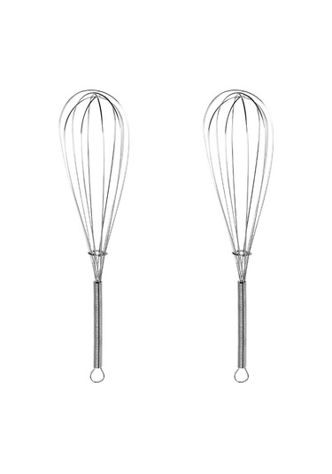 Sones 2 Adet Ev Tipi Manuel Yaylı Çırpıcı Elde Taşınabilir Paslanmaz Çelik Mini Çırpma Teli, Boyut: 12 İnç Diğer