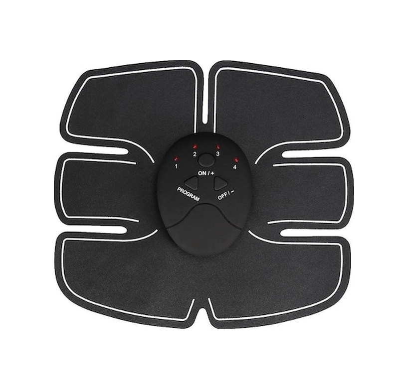 Skycity Evde Kullanan Akıllı Ems Kas Stimülatörü - Gövde, Kol Egzersiz Seti, Şarjlı Fitness Aleti, Vücut Şekillendirici Siyah