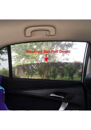 Novahub Tırol Xl Araç Güneşlik Perdesi - Siyah Ağ, 2 Parça, Uv Ve Gizlilik İçin