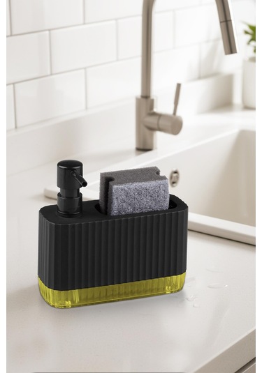 Okyanus Home Coliseum Sıvı Sabunluk Seti Siyah Siyah