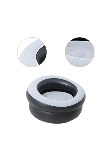 Suntek Dış Mekan Mobilyaları Kapalı Oyun Odası Için Şişme Gri Siyah