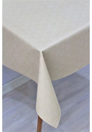 Elyaf Astarlı Silinebilir Muşamba Masa Örtüsü Bej - 141-a-kahve