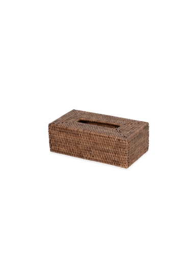 Basket Mendil Kutusu, Tezgah Üstü - Kahve Kahve