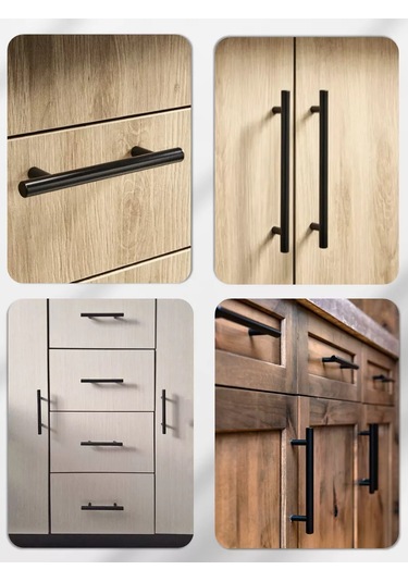 Trs Group Siyah Raylı Mobilya Kulpları 96 Mm Mobilyalar İçin 169915936 Siyah Mat